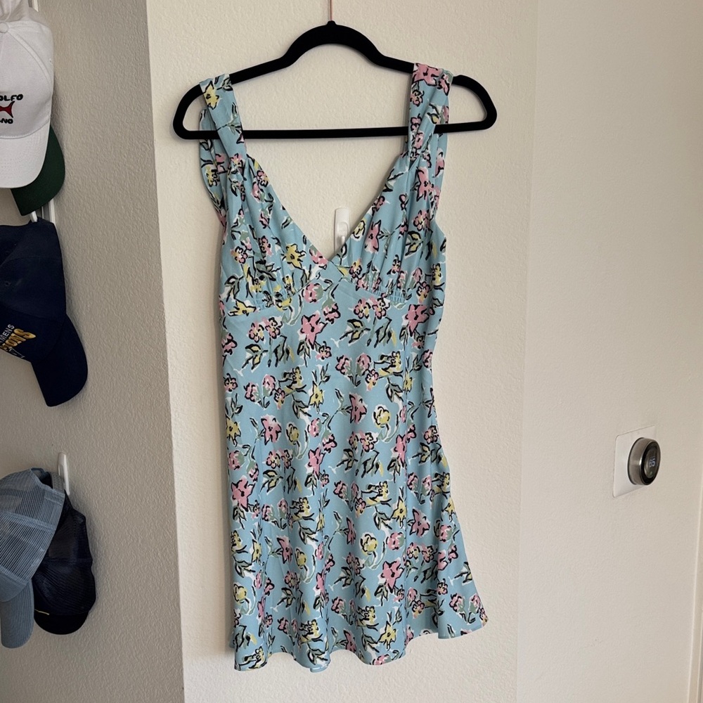 Frankie's Bikinis Blue Floral Dress